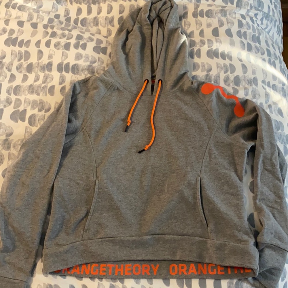 Orangetheory OTF cropped hooded sweatshirt
